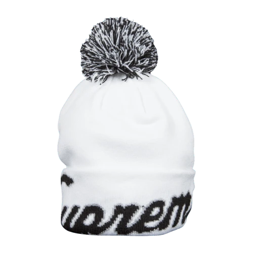 Supreme x New Era Script Cuff Beanie 'White'