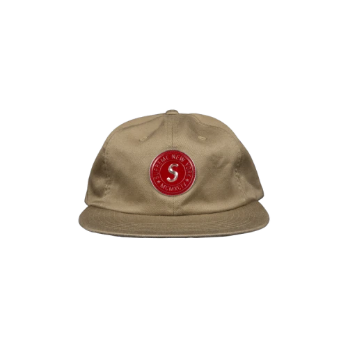 Supreme Chino Twill Gel S Logo 6 Panel 'Tan'