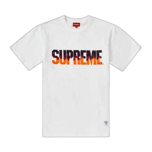 Supreme Flames Short-Sleeve Top 'White'