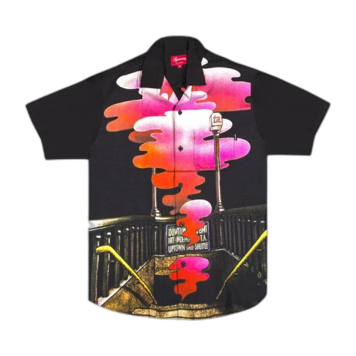 Supreme The Velvet Underground Rayon Short-Sleeve Shirt 'Black'