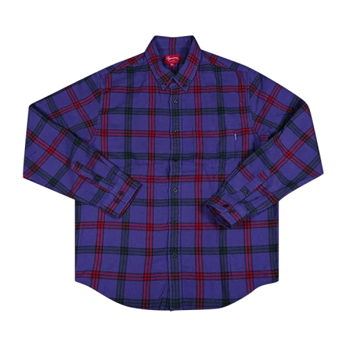 Supreme Tartan Flannel Shirt 'Purple'