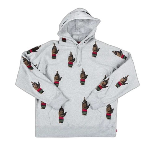 Supreme Dead Prez RBG Embroidered Hooded Sweatshirt 'Grey'