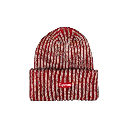 Supreme Rainbow Knit Loose Gauge Beanie 'Red'