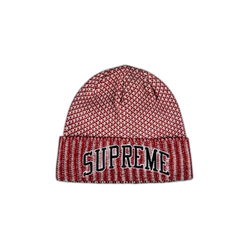 Supreme Fair Isle Beanie 'Red'