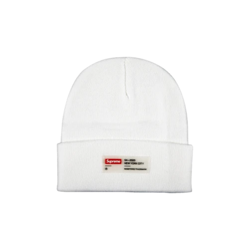 Supreme Clear Label Beanie 'White'