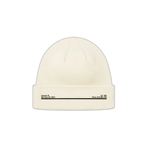 Supreme x New Era Shop Beanie - New York 'Natural'