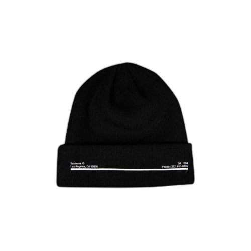 Supreme x New Era Shop Beanie - Los Angeles 'Black'
