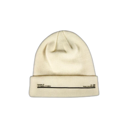 Supreme x New Era Shop Beanie - Los Angeles 'Natural'