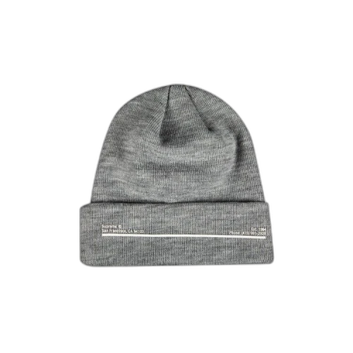 Supreme x New Era Shop Beanie - San Francisco 'Heather Grey'
