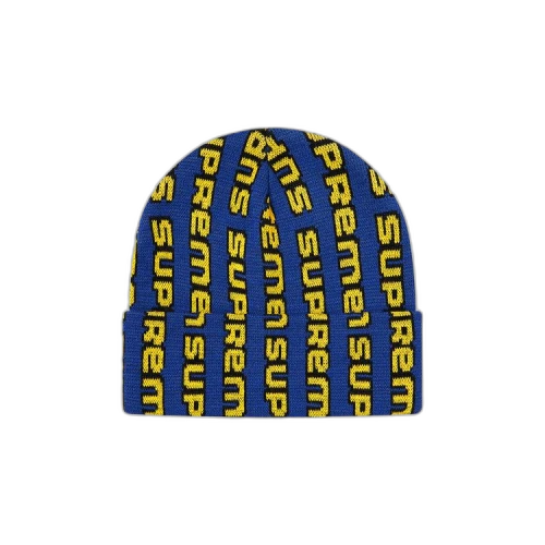Supreme Vertical Logo Beanie 'Blue'