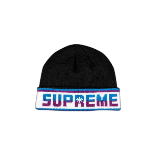Supreme Double Logo Facemask Beanie 'Black'