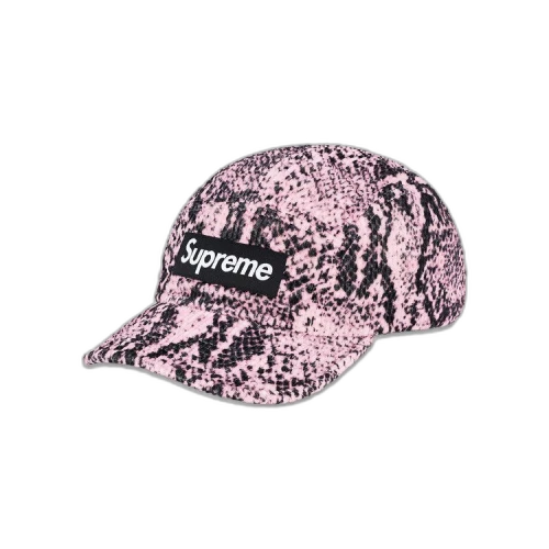 Supreme Snakeskin Corduroy Camp Cap 'Pink'