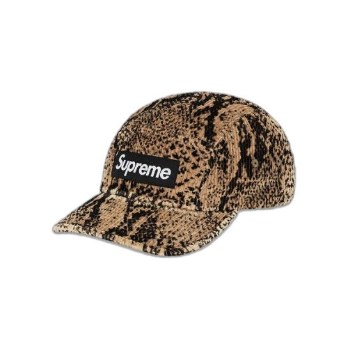 Supreme Snakeskin Corduroy Camp Cap 'Tan'