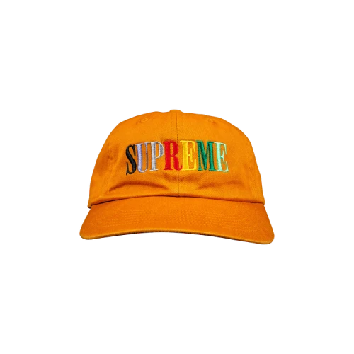 Supreme Multi Color Logo 6-Panel 'Mustard'