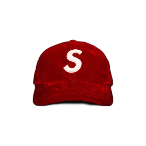 Supreme Velvet S Logo 6-Panel 'Red'