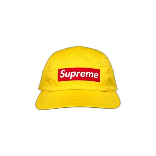 Supreme Inset Logo Camp Cap 'Yellow'