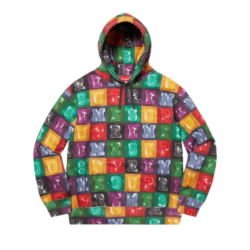 Supreme Blocks Hooded Sweatshirt 'Multicolor'