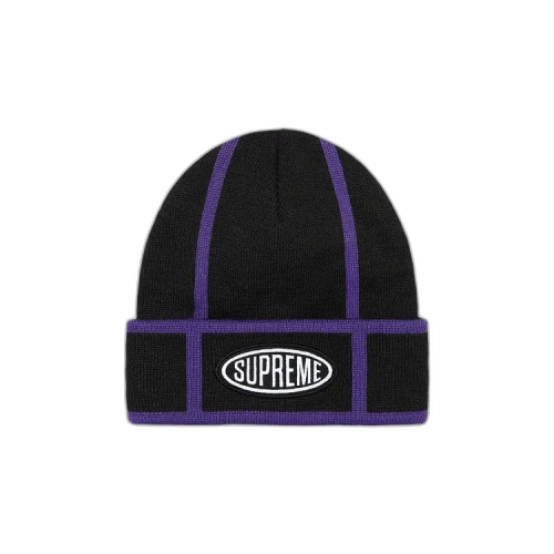 Supreme Grid Beanie 'Black'