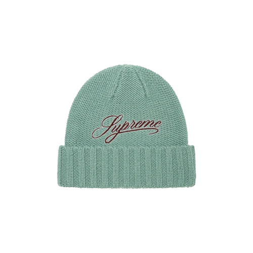Supreme Script Logo Beanie 'Olive'