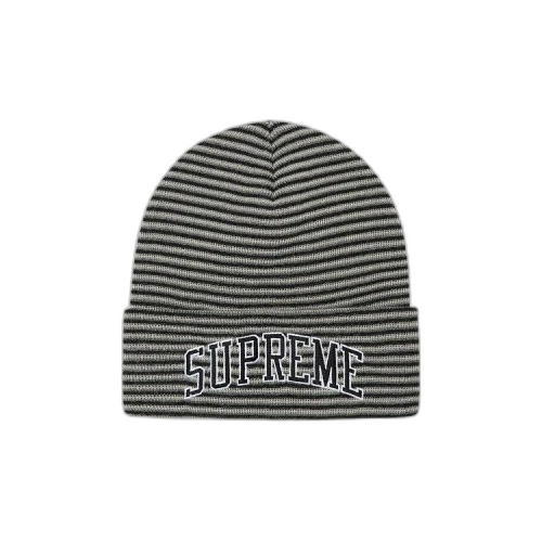 Supreme Rainbow Stripe Beanie 'Black'