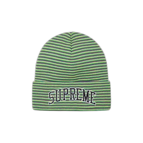 Supreme Rainbow Stripe Beanie 'Green'