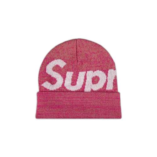Supreme Big Logo Beanie 'Magenta Static'