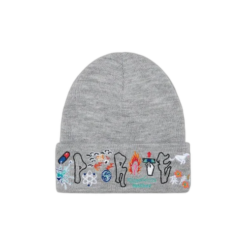 Supreme AOI Icons Beanie 'Heather Grey'