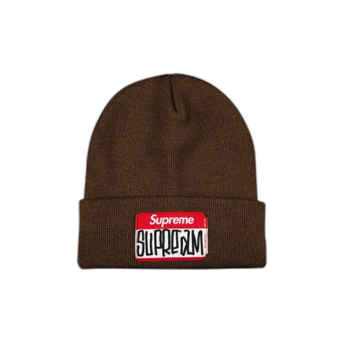 Supreme Gonz Nametag Beanie 'Brown'