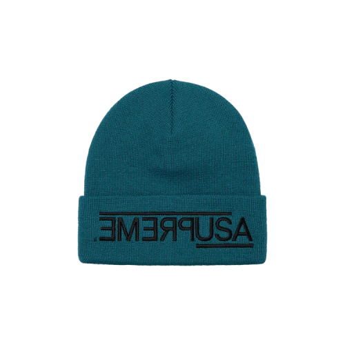 Supreme USA Beanie 'Work Teal'