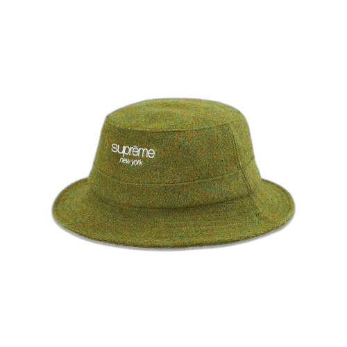 Supreme Harris Tweed Classic Logo Crusher 'Olive'