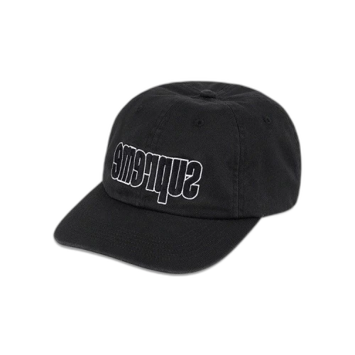 Supreme Reverse Logo 6-Panel 'Black'