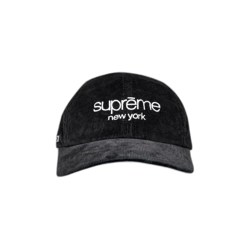Supreme GORE-TEX Corduroy Classic Logo 6-Panel 'Black'
