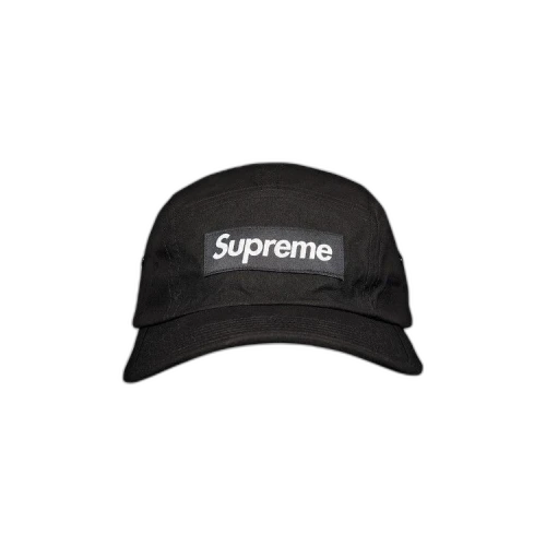 Supreme Waxed Cotton Camp Cap 'Black'
