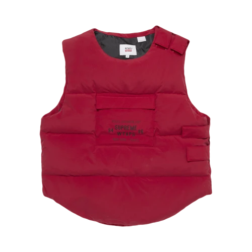 Supreme x WTAPS Tactical Down Vest 'Red'