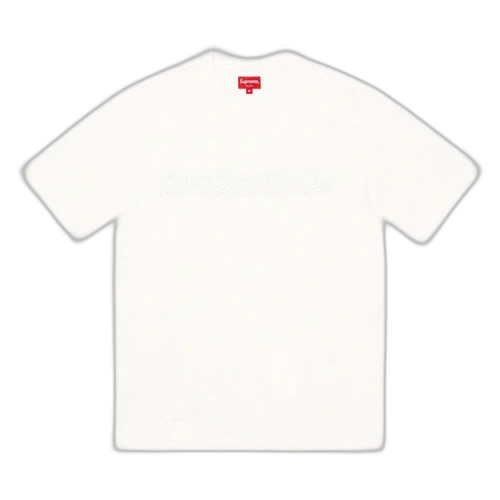 Supreme Embossed Vines Short-Sleeve Top 'White'