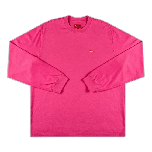 Supreme Small Box Long-Sleeve Tee 'Light Pink'