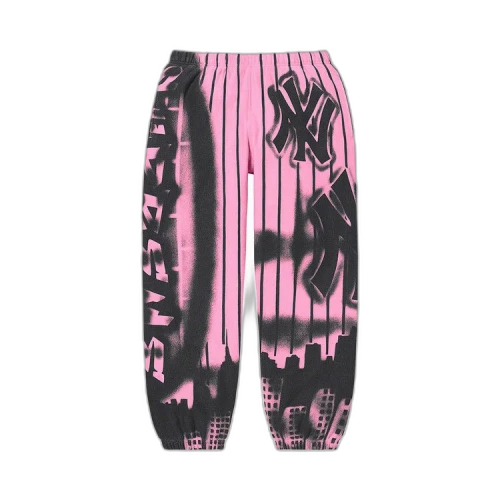 Supreme x New York Yankees Airbrush Sweatpant 'Pink'