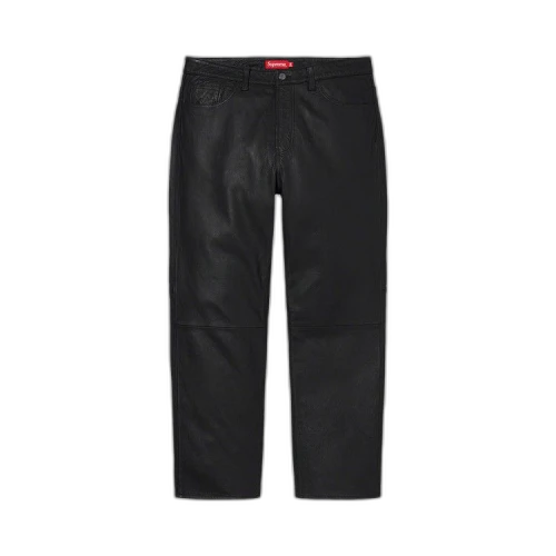 Supreme Leather 5-Pocket Jean 'Black'
