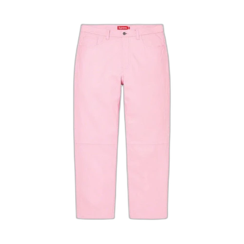 Supreme Leather 5-Pocket Jean 'Pink'