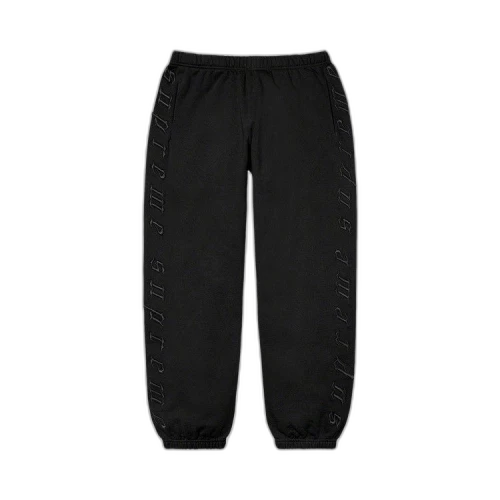 Supreme Raised Embroidery Sweatpant 'Black'