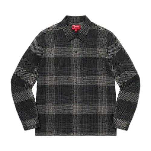 Supreme Plaid Flannel Shirt 'Black'