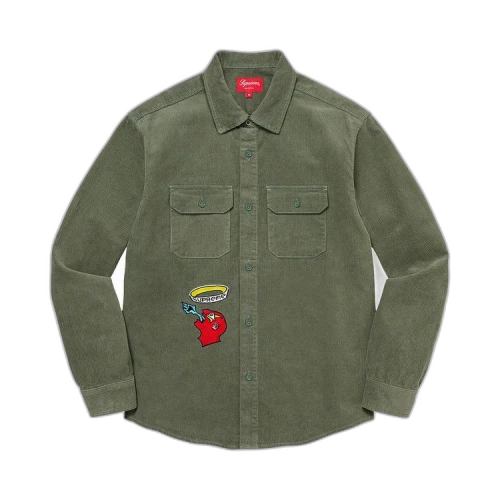 Supreme Gonz Corduroy Work Shirt 'Dusty Green'