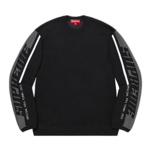 Supreme Sleeve Stripe Sweater 'Black'