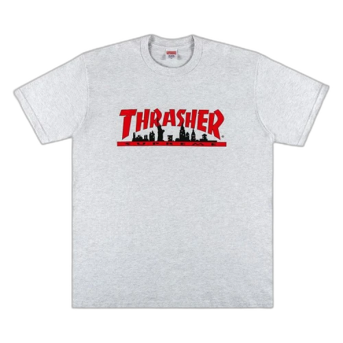 Supreme x Thrasher Skyline Tee 'Ash Grey'