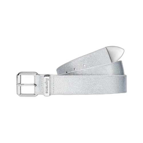 Supreme Glitter Vinyl Ranger Belt 'Silver'