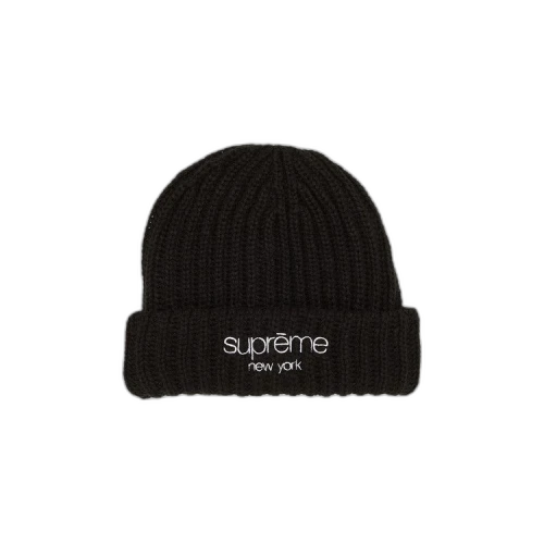 Supreme Ribbed Beanie 'Black'