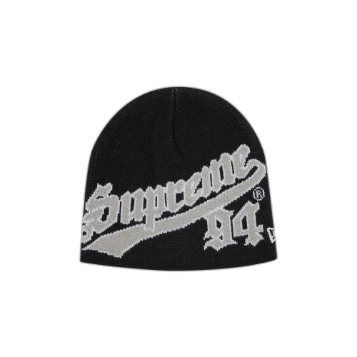 Supreme x New Era Script Beanie 'Black'