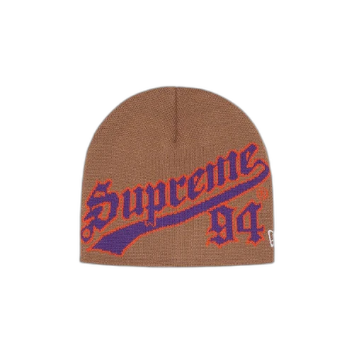 Supreme x New Era Script Beanie 'Brown'