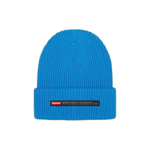 Supreme Property Label Beanie 'Bright Blue'