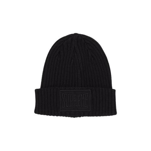 Supreme Overdyed Patch Beanie 'Black'